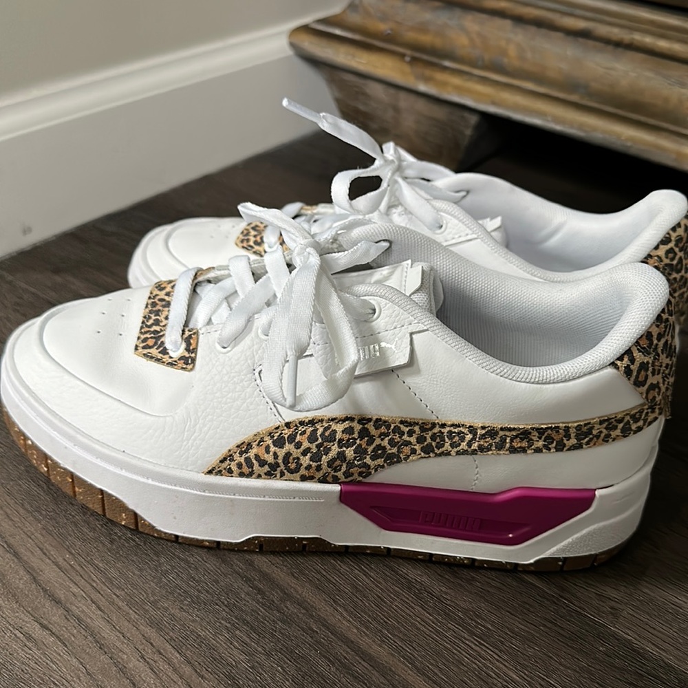 Women’s size 8.5 Cali Dreams Animal Print Pumas